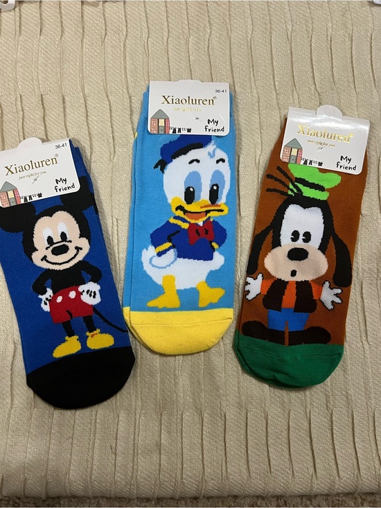 Xiaoluren Accessories - Cartoon Character Socks Mickey Donald Goofy Inspired Fashion Socks Bundle NWT